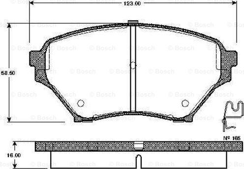 BOSCH 0 986 TB2 412 - Bremžu uzliku kompl., Disku bremzes ps1.lv