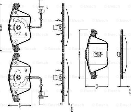 BOSCH 0 986 TB2 436 - Bremžu uzliku kompl., Disku bremzes ps1.lv