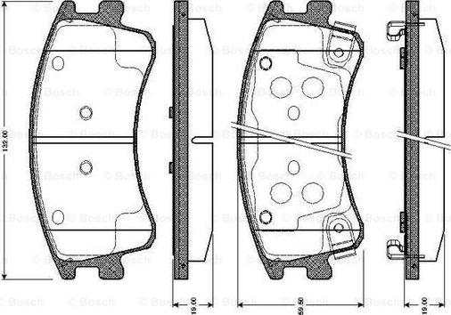 BOSCH 0 986 TB2 437 - Bremžu uzliku kompl., Disku bremzes ps1.lv