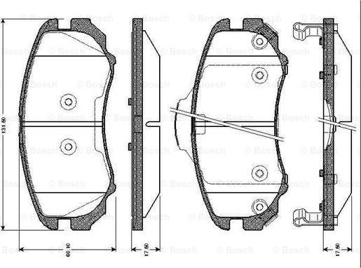 BOSCH 0 986 TB2 429 - Bremžu uzliku kompl., Disku bremzes ps1.lv