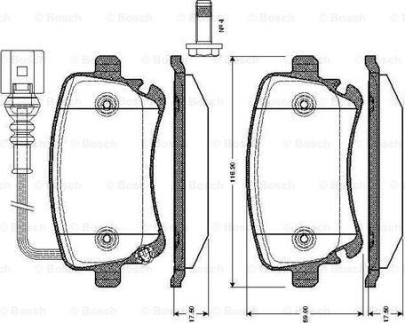 BOSCH 0 986 TB2 426 - Bremžu uzliku kompl., Disku bremzes ps1.lv