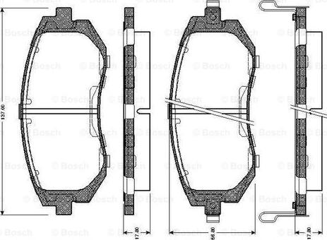 BOSCH 0 986 TB2 428 - Bremžu uzliku kompl., Disku bremzes ps1.lv