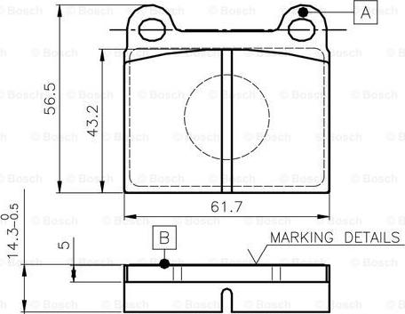 BOSCH 0 986 TB2 470 - Bremžu uzliku kompl., Disku bremzes ps1.lv