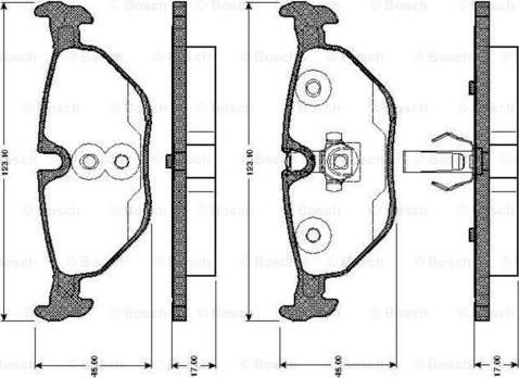 BOSCH 0 986 TB2 594 - Bremžu uzliku kompl., Disku bremzes ps1.lv