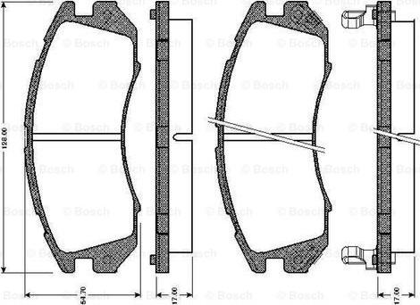 BOSCH 0 986 TB2 548 - Bremžu uzliku kompl., Disku bremzes ps1.lv