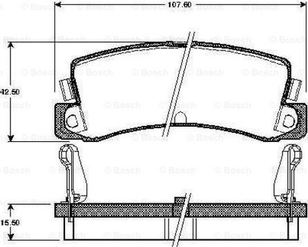 BOSCH 0 986 TB2 564 - Bremžu uzliku kompl., Disku bremzes ps1.lv