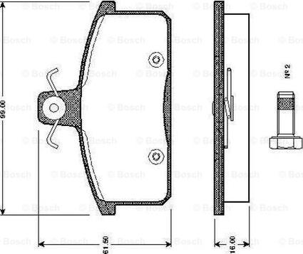 BOSCH 0 986 TB2 503 - Bremžu uzliku kompl., Disku bremzes ps1.lv