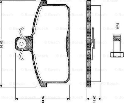 BOSCH 0 986 TB2 502 - Bremžu uzliku kompl., Disku bremzes ps1.lv