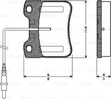 BOSCH 0 986 TB2 582 - Bremžu uzliku kompl., Disku bremzes ps1.lv