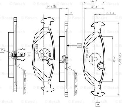 BOSCH 0 986 TB2 532 - Bremžu uzliku kompl., Disku bremzes ps1.lv