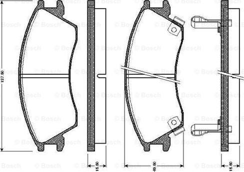 BOSCH 0 986 TB2 570 - Bremžu uzliku kompl., Disku bremzes ps1.lv