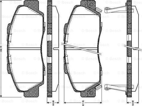 BOSCH 0 986 TB2 649 - Bremžu uzliku kompl., Disku bremzes ps1.lv