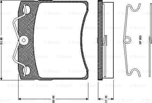 BOSCH 0 986 TB2 669 - Bremžu uzliku kompl., Disku bremzes ps1.lv