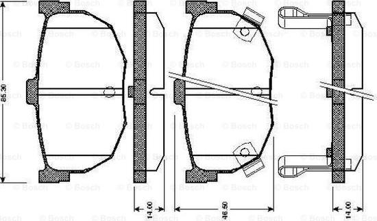 BOSCH 0 986 TB2 619 - Bremžu uzliku kompl., Disku bremzes ps1.lv