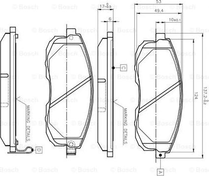 BOSCH 0 986 TB2 617 - Bremžu uzliku kompl., Disku bremzes ps1.lv