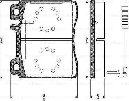 BOSCH 0 986 TB2 687 - Bremžu uzliku kompl., Disku bremzes ps1.lv