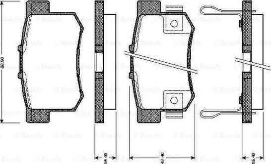 BOSCH 0 986 TB2 637 - Bremžu uzliku kompl., Disku bremzes ps1.lv