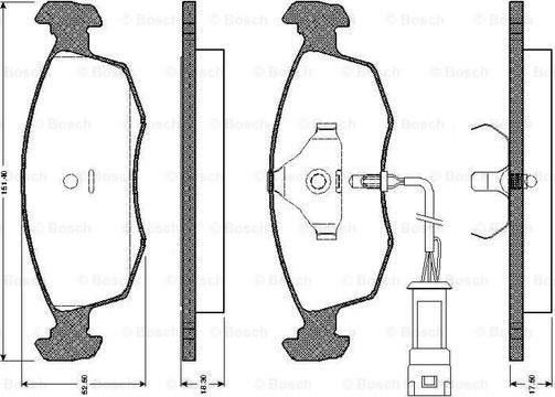 BOSCH 0 986 TB2 092 - Bremžu uzliku kompl., Disku bremzes ps1.lv