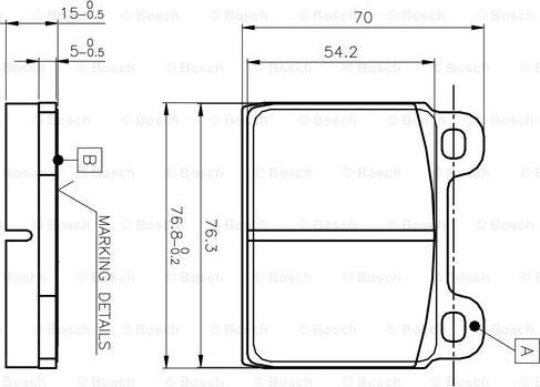 BOSCH 0 986 TB2 050 - Bremžu uzliku kompl., Disku bremzes ps1.lv