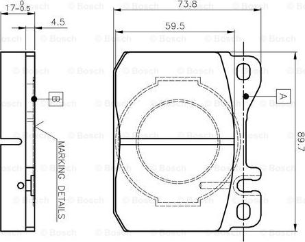 BOSCH 0 986 TB2 051 - Bremžu uzliku kompl., Disku bremzes ps1.lv