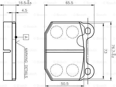 BOSCH 0 986 TB2 052 - Bremžu uzliku kompl., Disku bremzes ps1.lv