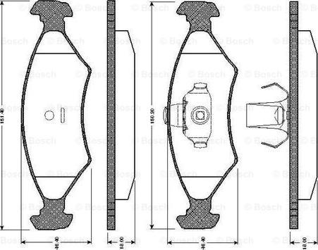 BOSCH 0 986 TB2 066 - Bremžu uzliku kompl., Disku bremzes ps1.lv