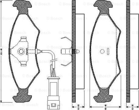 BOSCH 0 986 TB2 068 - Bremžu uzliku kompl., Disku bremzes ps1.lv