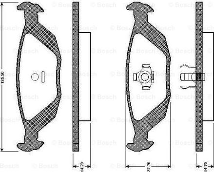 BOSCH 0 986 TB2 083 - Bremžu uzliku kompl., Disku bremzes ps1.lv