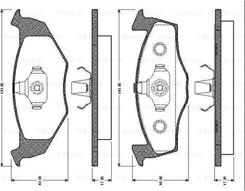 BOSCH 0 986 TB2 036 - Bremžu uzliku kompl., Disku bremzes ps1.lv