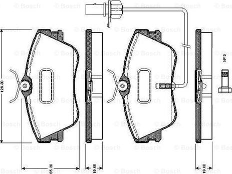 BOSCH 0 986 TB2 028 - Bremžu uzliku kompl., Disku bremzes ps1.lv