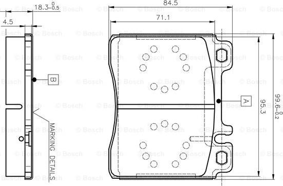 BOSCH 0 986 TB2 023 - Bremžu uzliku kompl., Disku bremzes ps1.lv