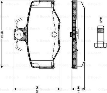 BOSCH 0 986 TB2 191 - Bremžu uzliku kompl., Disku bremzes ps1.lv