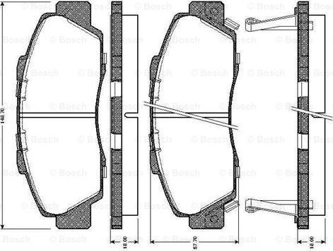 BOSCH 0 986 TB2 193 - Bremžu uzliku kompl., Disku bremzes ps1.lv