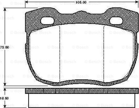 BOSCH 0 986 TB2 149 - Bremžu uzliku kompl., Disku bremzes ps1.lv