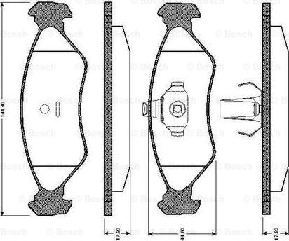 BOSCH 0 986 TB2 159 - Bremžu uzliku kompl., Disku bremzes ps1.lv