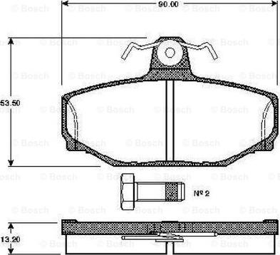 BOSCH 0 986 TB2 164 - Bremžu uzliku kompl., Disku bremzes ps1.lv