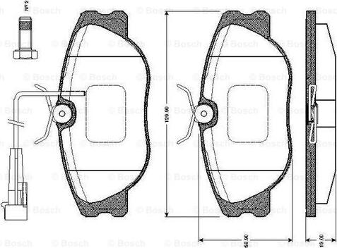 BOSCH 0 986 TB2 167 - Bremžu uzliku kompl., Disku bremzes ps1.lv