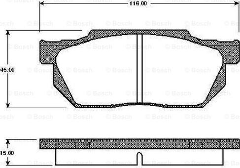 BOSCH 0 986 TB2 102 - Bremžu uzliku kompl., Disku bremzes ps1.lv