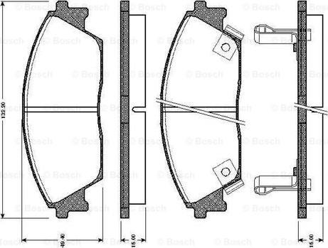 BOSCH 0 986 TB2 118 - Bremžu uzliku kompl., Disku bremzes ps1.lv