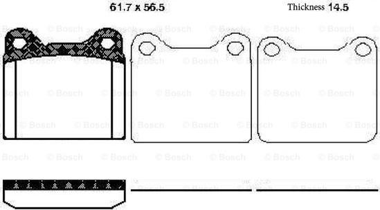 BOSCH 0 986 TB2 134 - Bremžu uzliku kompl., Disku bremzes ps1.lv