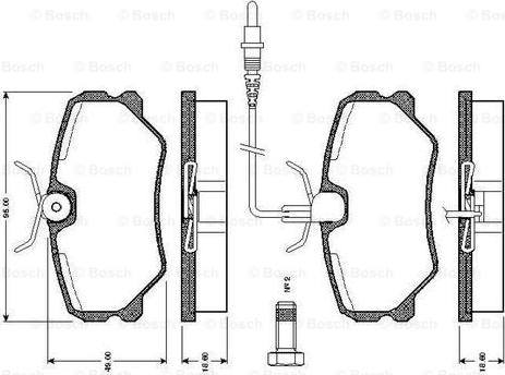 BOSCH 0 986 TB2 135 - Bremžu uzliku kompl., Disku bremzes ps1.lv