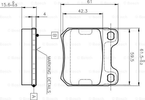 BOSCH 0 986 TB2 125 - Bremžu uzliku kompl., Disku bremzes ps1.lv