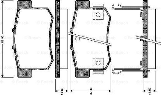 BOSCH 0 986 TB2 179 - Bremžu uzliku kompl., Disku bremzes ps1.lv