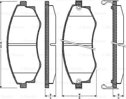 BOSCH 0 986 TB2 171 - Bremžu uzliku kompl., Disku bremzes ps1.lv