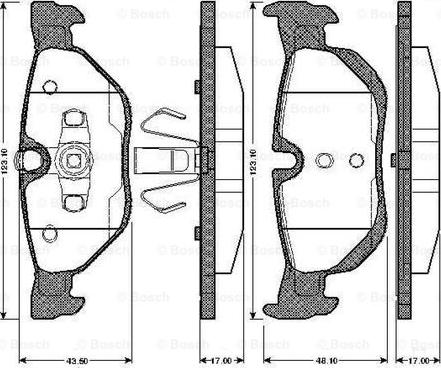 BOSCH 0 986 TB2 899 - Bremžu uzliku kompl., Disku bremzes ps1.lv