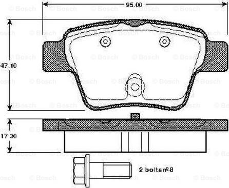 BOSCH 0 986 TB2 896 - Bremžu uzliku kompl., Disku bremzes ps1.lv