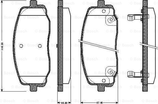 BOSCH 0 986 TB2 891 - Bremžu uzliku kompl., Disku bremzes ps1.lv