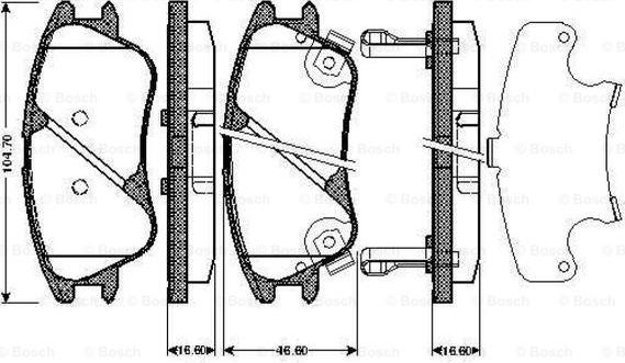 BOSCH 0 986 TB2 897 - Bremžu uzliku kompl., Disku bremzes ps1.lv