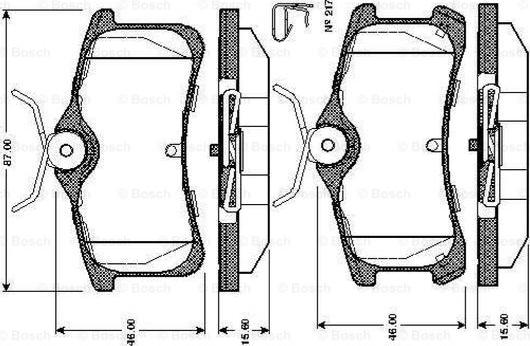 BOSCH 0 986 TB2 865 - Bremžu uzliku kompl., Disku bremzes ps1.lv