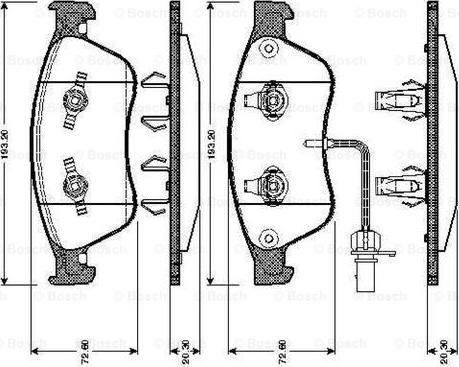 BOSCH 0 986 TB2 868 - Bremžu uzliku kompl., Disku bremzes ps1.lv